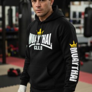 Μαύρο Φούτερ Κουκούλα Muay Thai Club NK