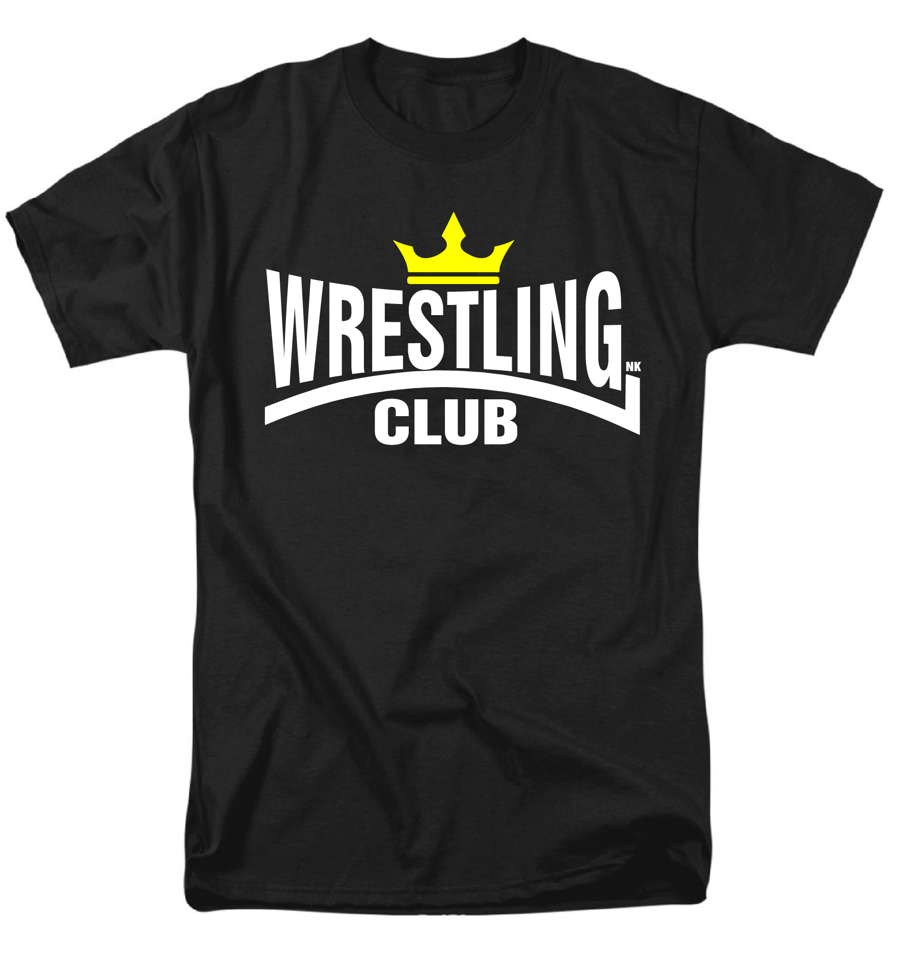 Ανδρικό Μάυρο T- Shirt βαμβακερό Wrestling Club NK