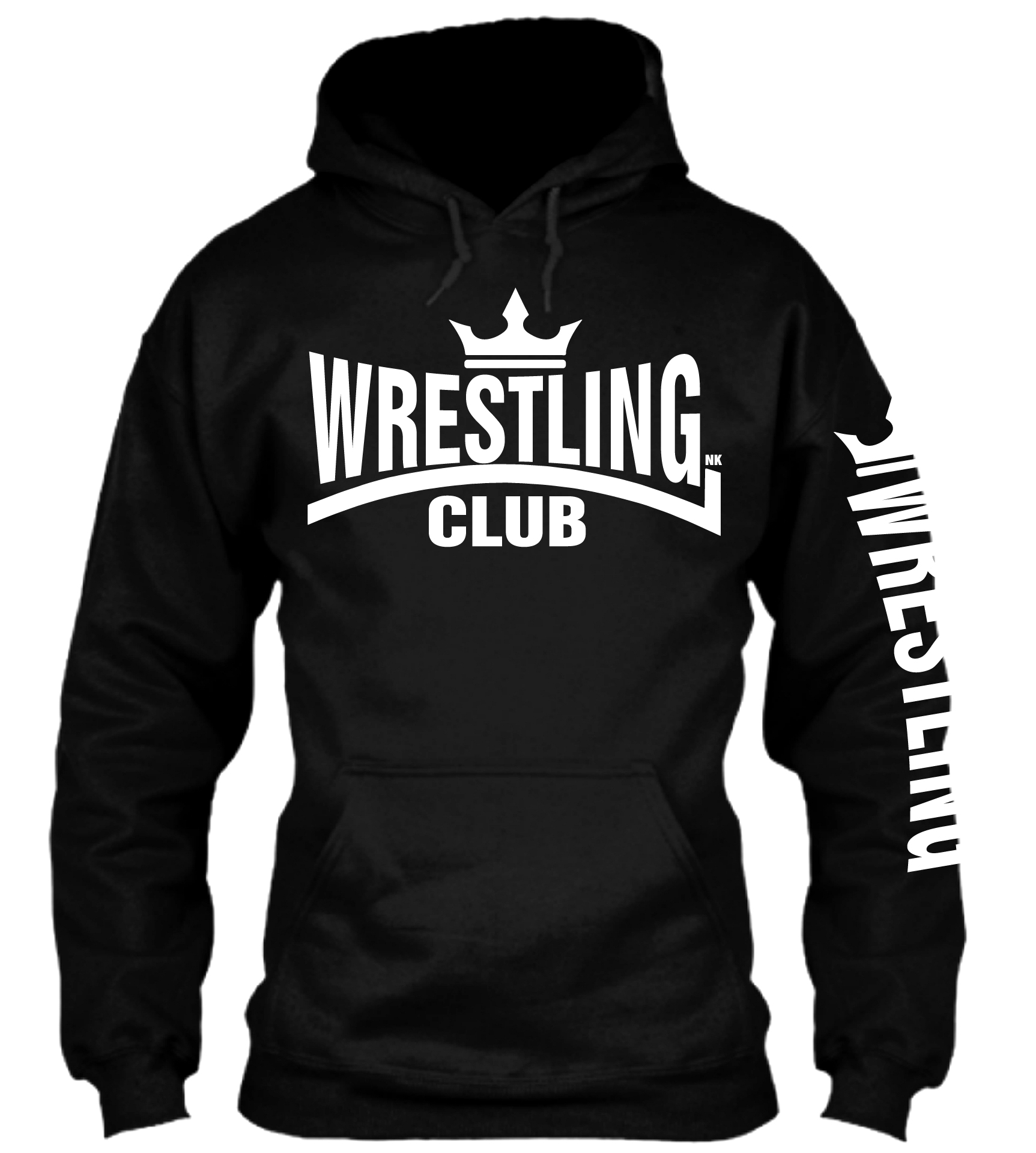 Μαύρο Φούτερ Κουκούλα Wrestling Club NK