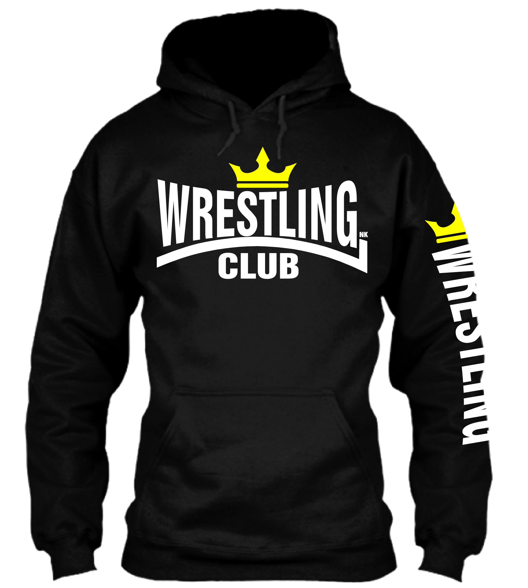 Μαύρο Φούτερ Κουκούλα Wrestling Club NK