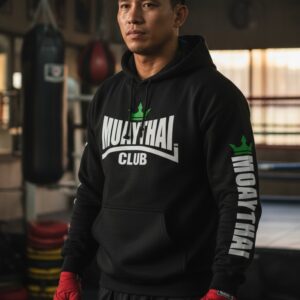 Μαύρο Φούτερ Κουκούλα Muay Thai Club NK