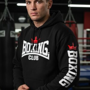 Μαύρο Φούτερ Κουκούλα Boxing Club NK