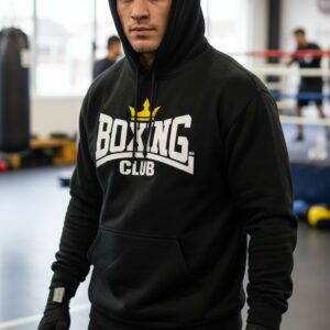 Ανδρικό Μαύρο Φούτερ Με Κουκούλα