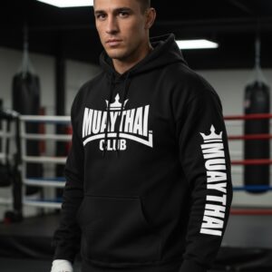 Μαύρο Φούτερ Κουκούλα Muay Thai Club NK